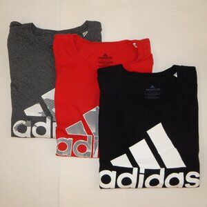 Bundle of 3 Mens Adidas The Go To Tee XXL Black/Red/Grey